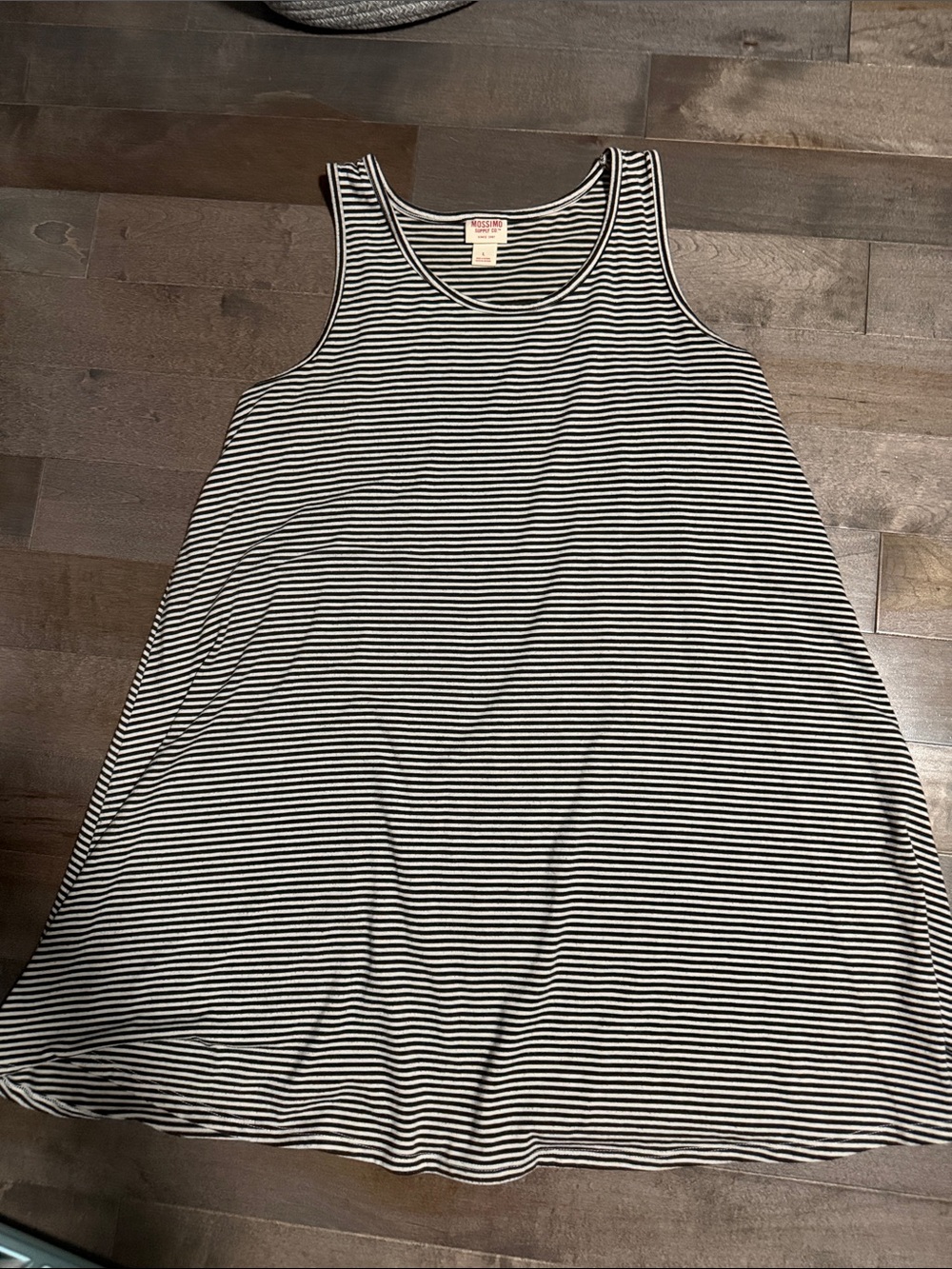 Striped Black & White Tank Dress